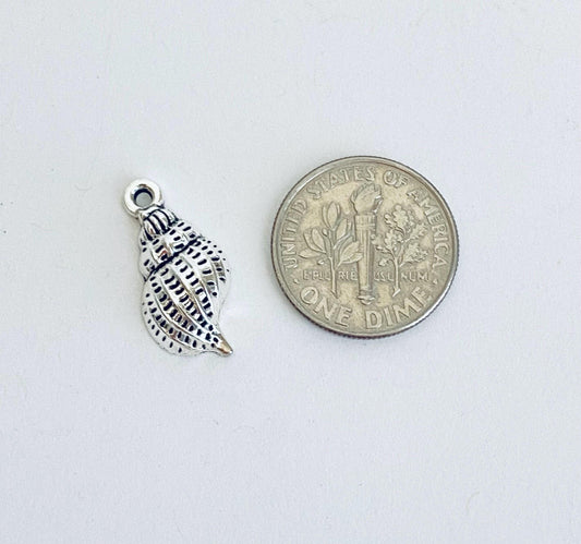 Base Metal Seashell Charm