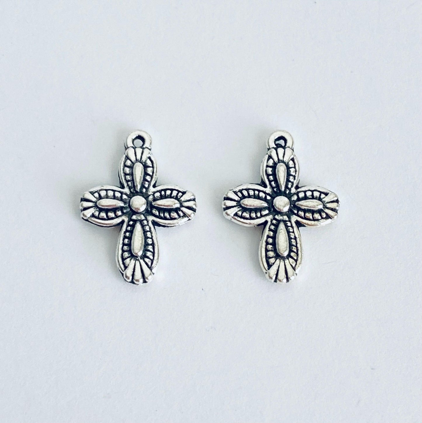 Vintage Style Cross Charm