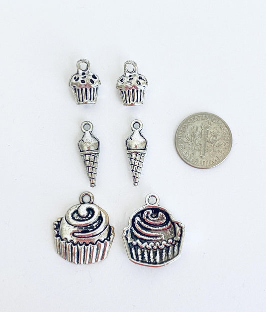 Base Metal Dessert Charm