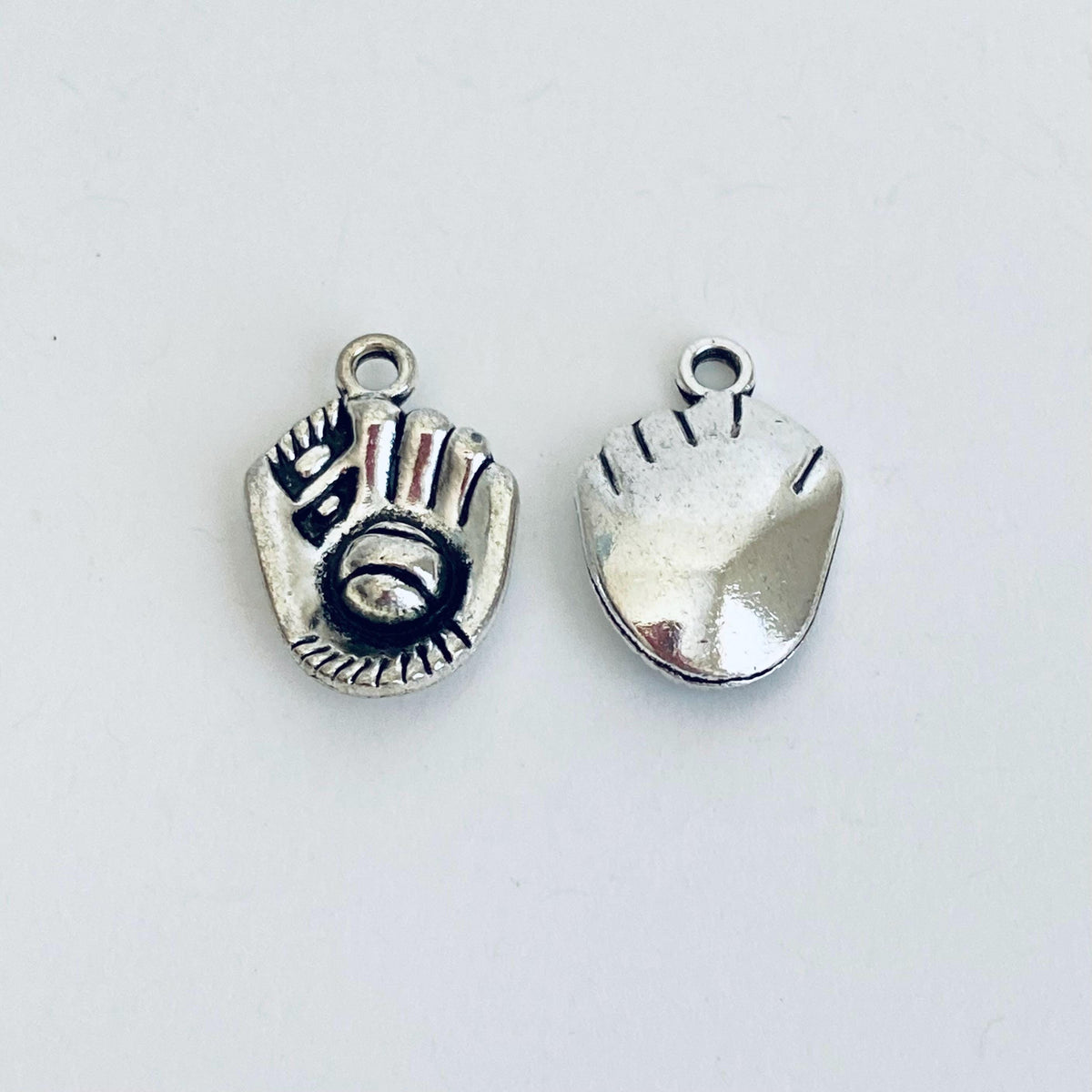 Base Metal Baseball Mitt Charm