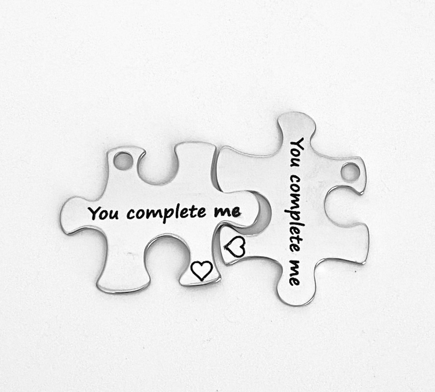 You Complete Me Puzzle Charm