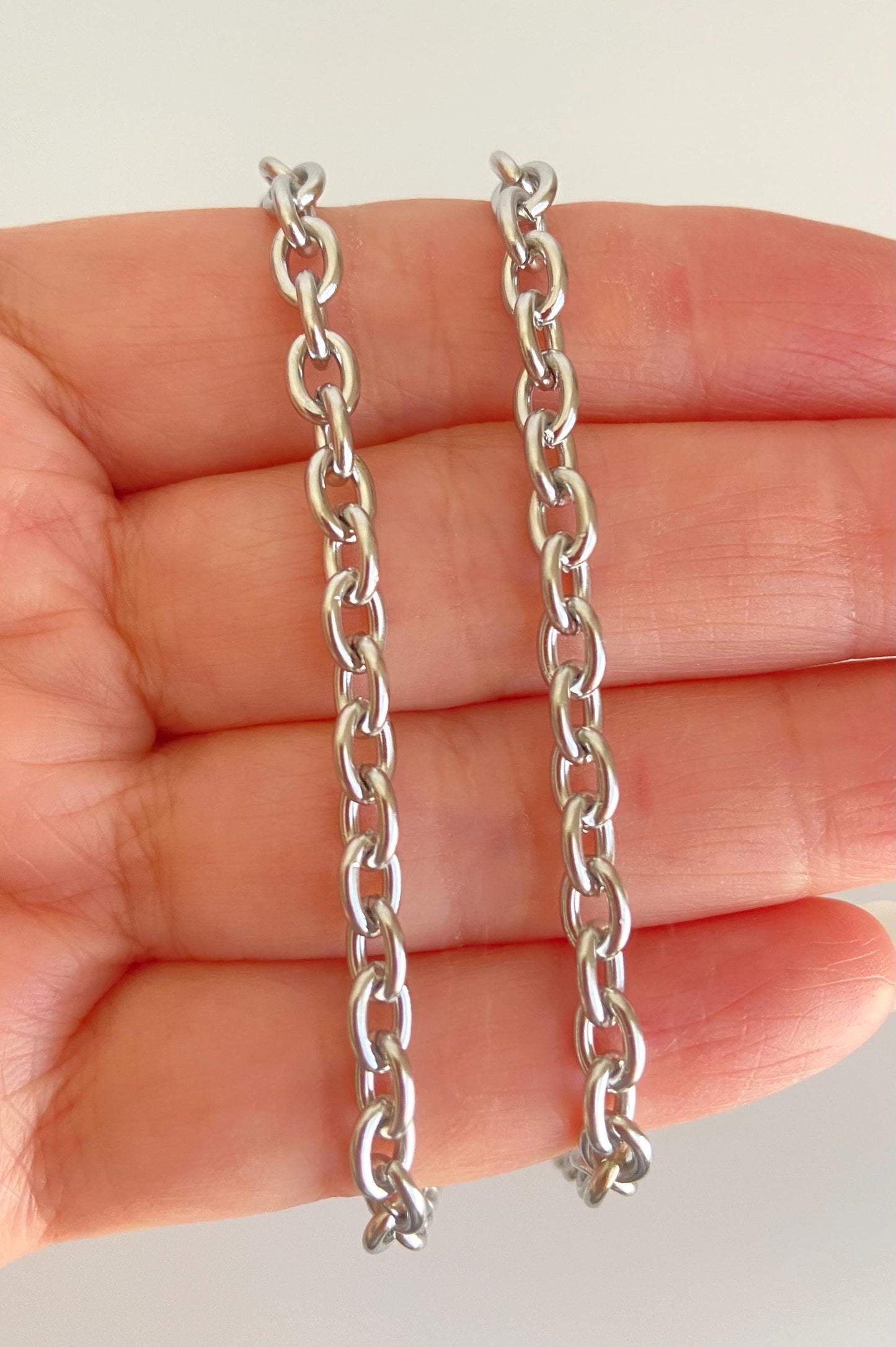 Stainless Steel Oval Chain (4.5x6mm)