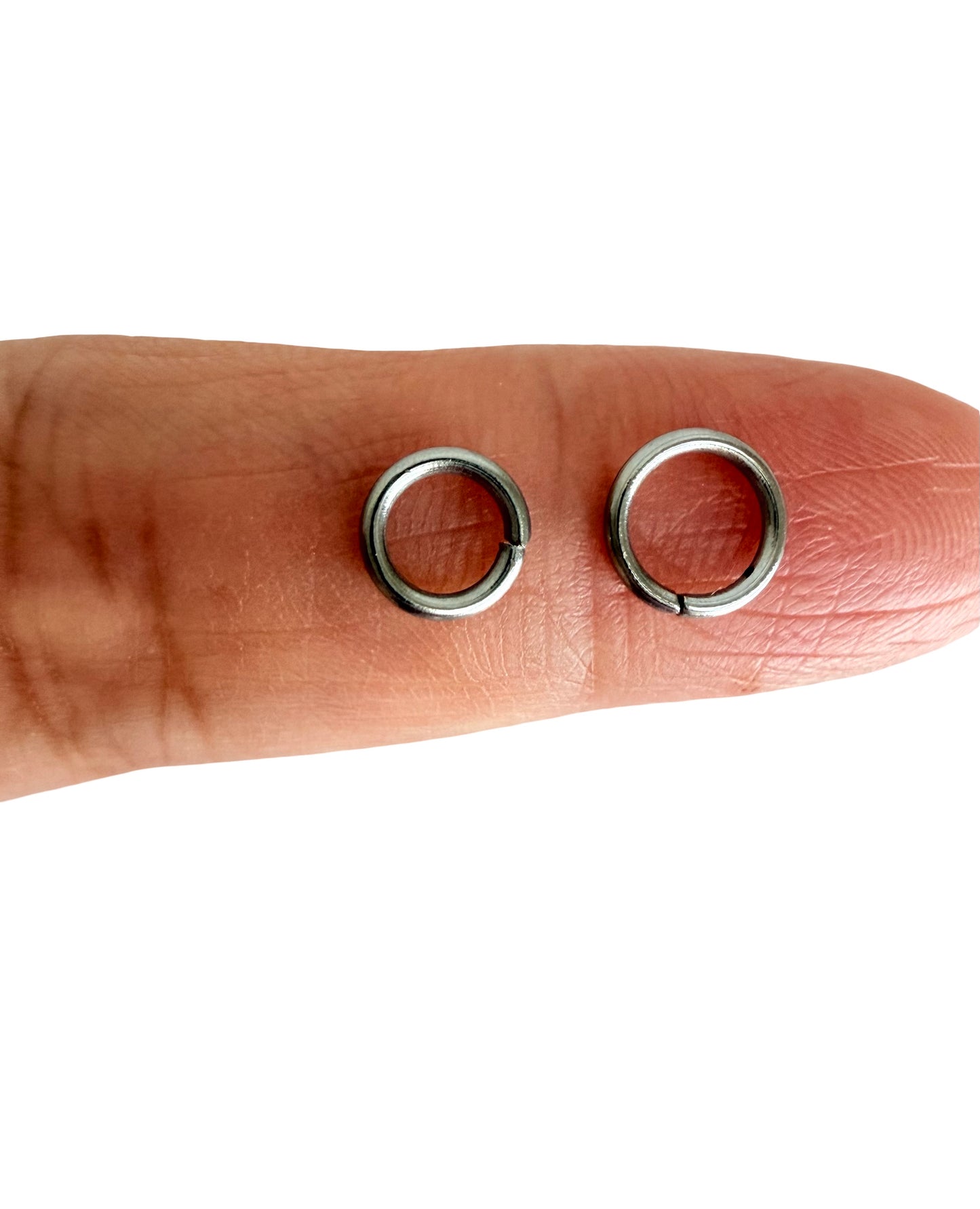 Thick Stainless Steel Jump Rings (6mm or 7M-mm) • Heavy Duty Open Connector Rings for Jewelry Making & DIY Crafts