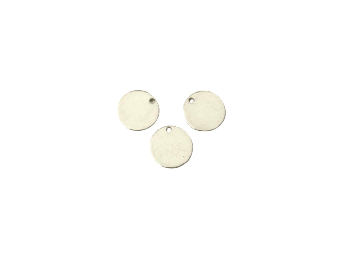 Small 925 Sterling Silver Blank Disc