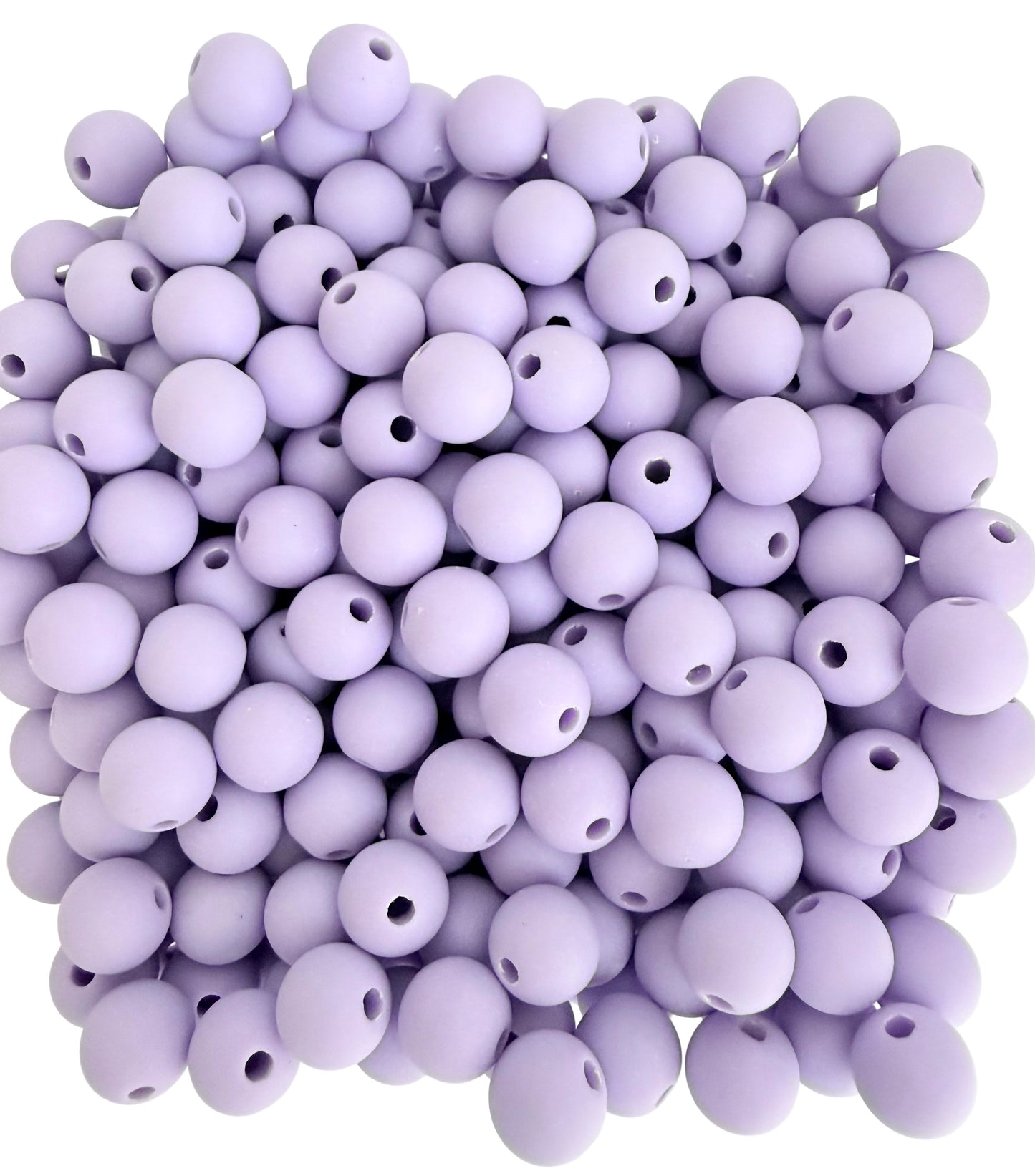 Matte Finish Light Purple Round Beads • 5mm, 7mm & 9mm Acrylic Craft Beads for Jewelry Making & DIY Crafts