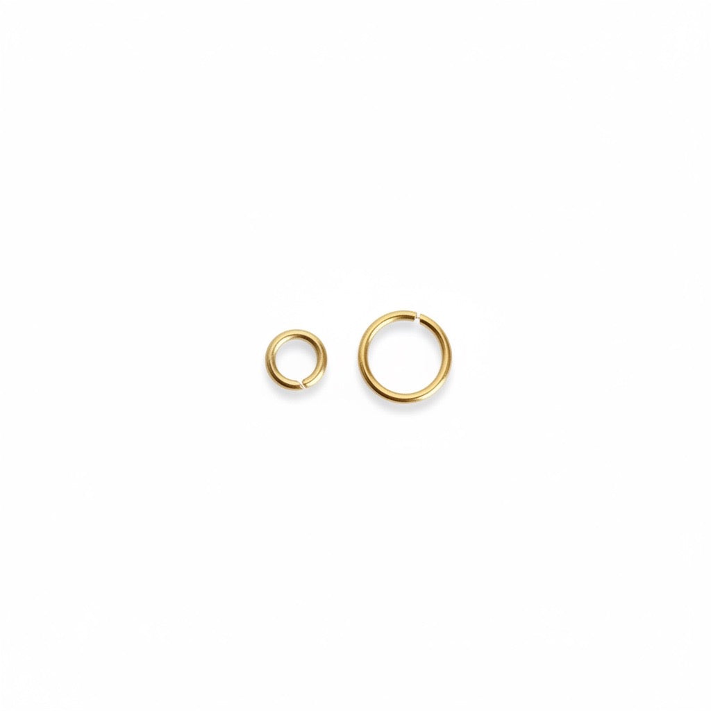Gold over Stainless Steel Jump Rings • 4mm or 6mm