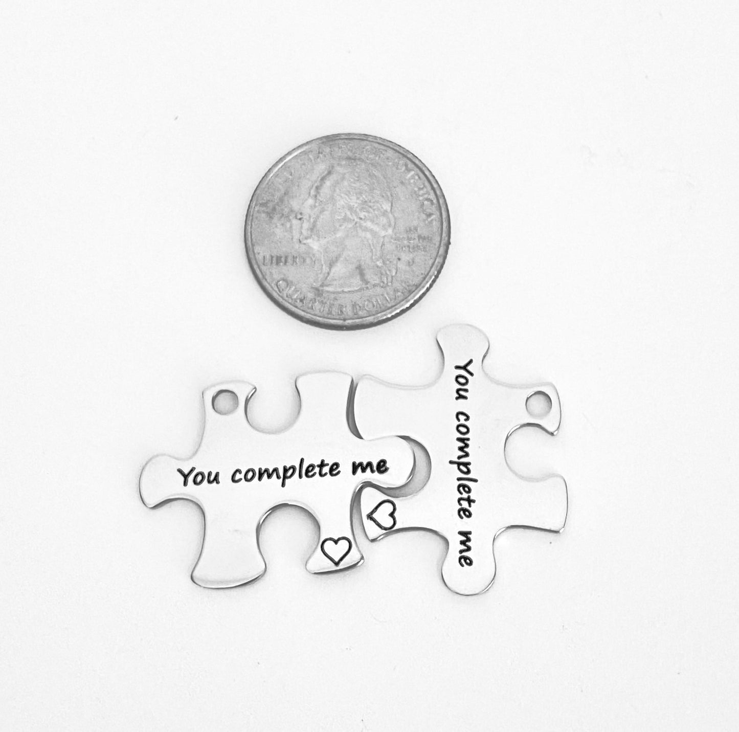 You Complete Me Puzzle Charm