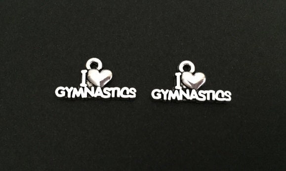 I Love Gymnastics Charm