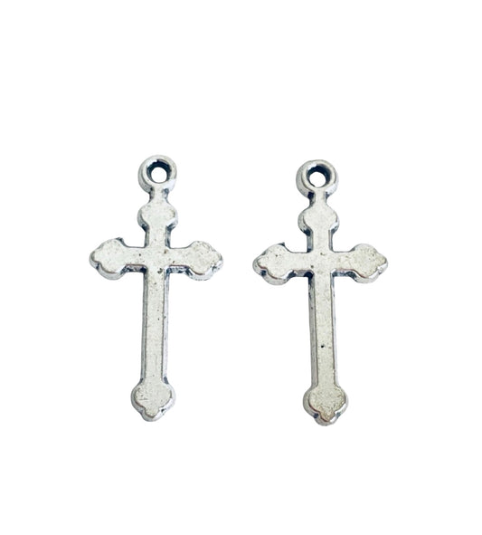 Base Metal Cross Charm