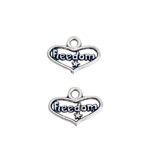 Base Metal Freedom Charm