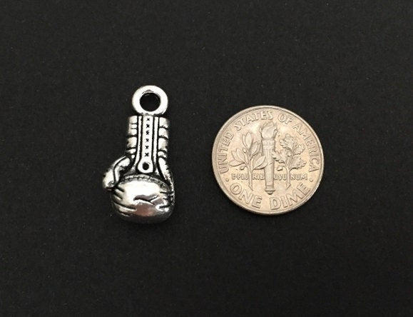 Base Metal Boxing Glove Charm
