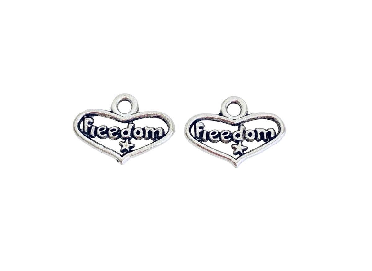 Base Metal Freedom Charm