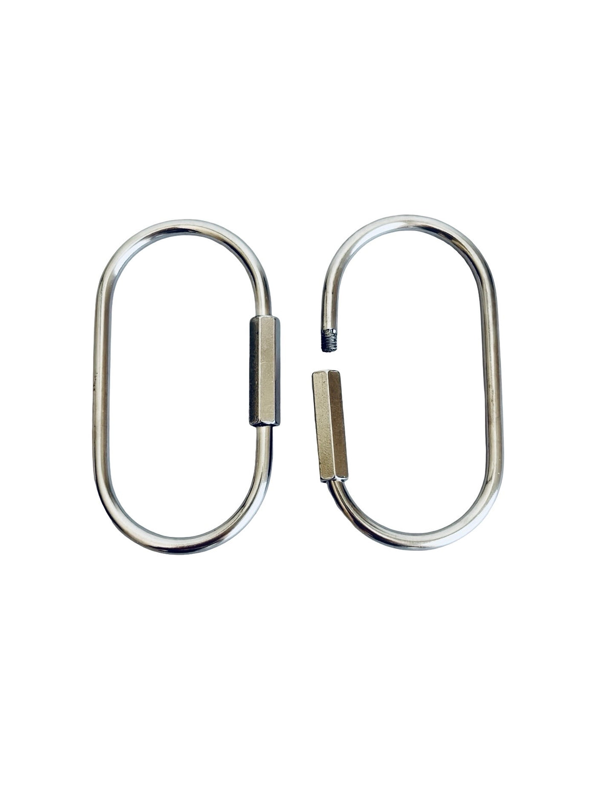 Large Stainless Steel Carabiner Clips • DIY Bag Charm & Keychain Hardware