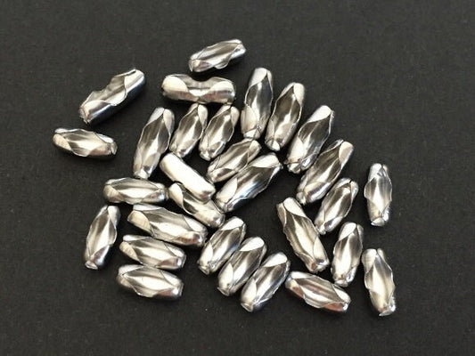 Stainless Steel Ball Chain Clasp • Durable Connector for Necklaces, Bracelets & DIY Jewelry (for 2.4mm ball chain)