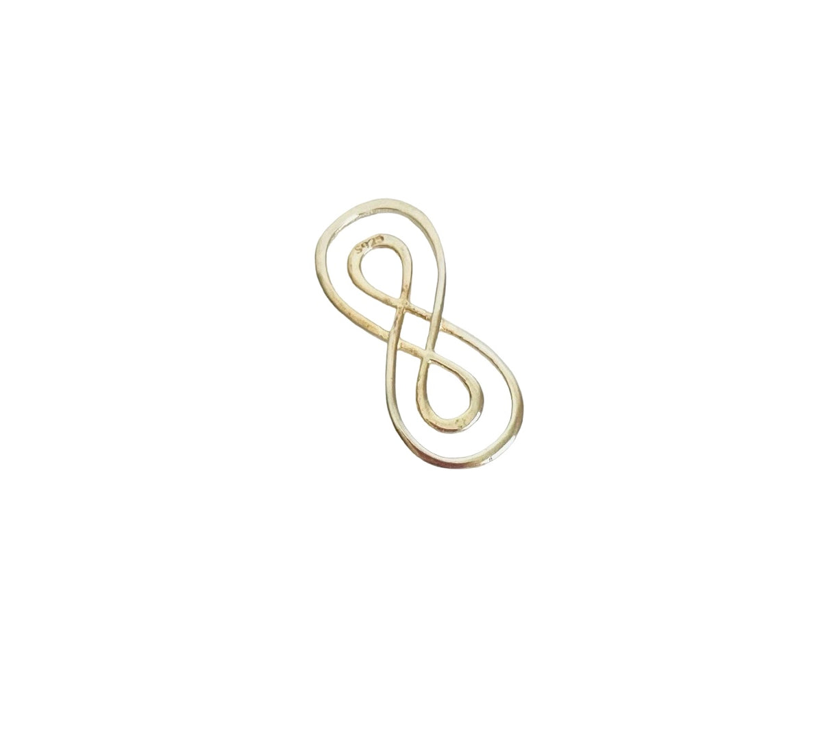 Double Infinity Charm • Sterling Silver • Gold over Silver • Rose Gold over Silver • Sold Individually