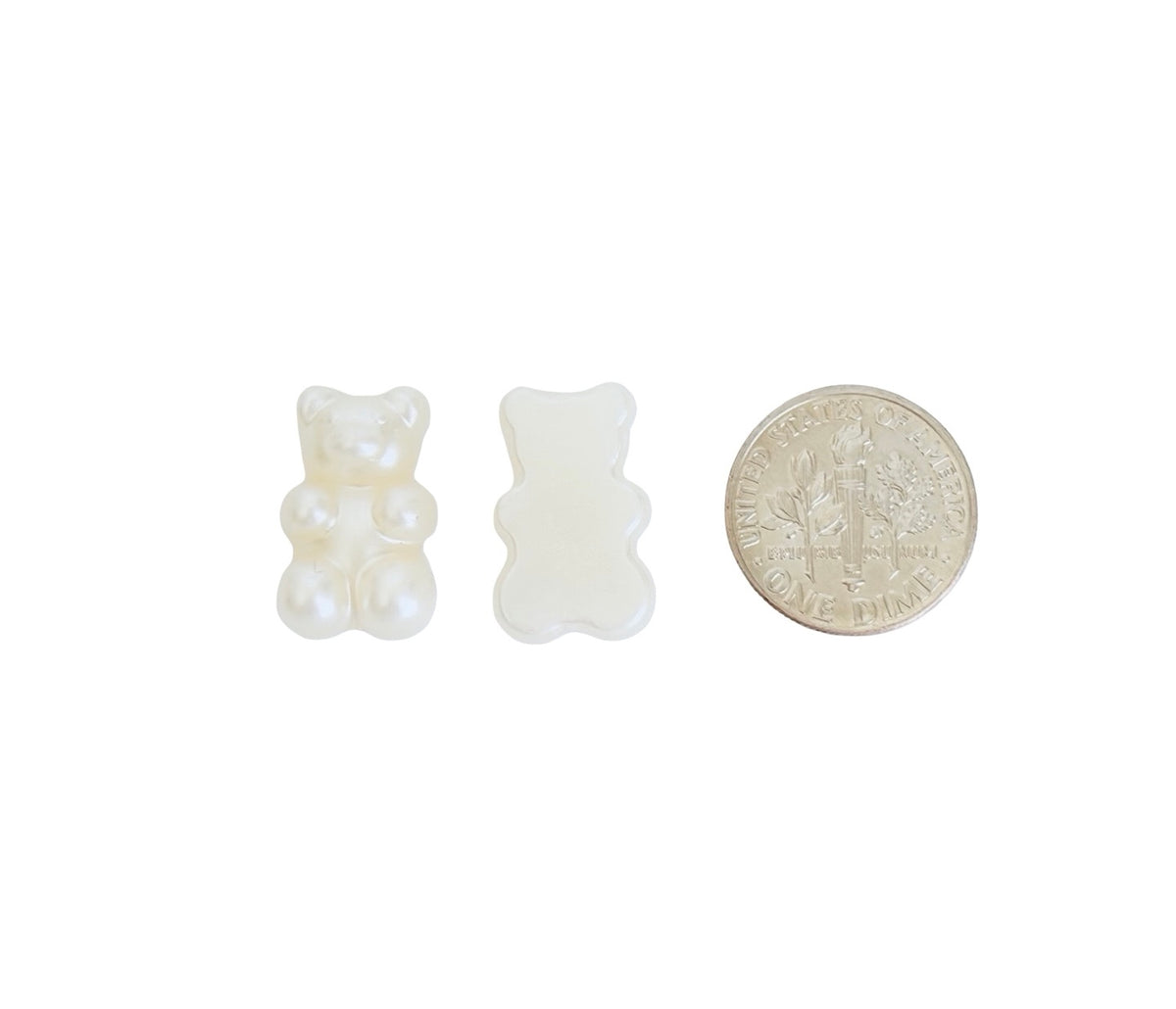 Faux Pearl Bear Beads for Jewelry Making