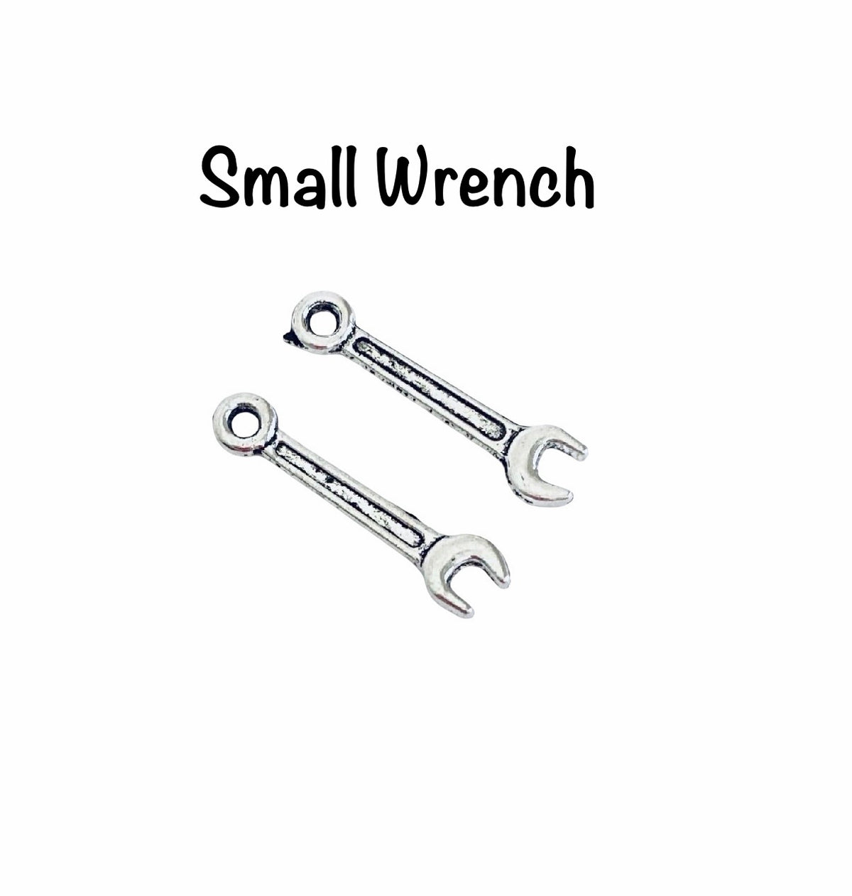 Base Metal Small Tool Charms ( Wrench • Saw • Pliers • Hammer)