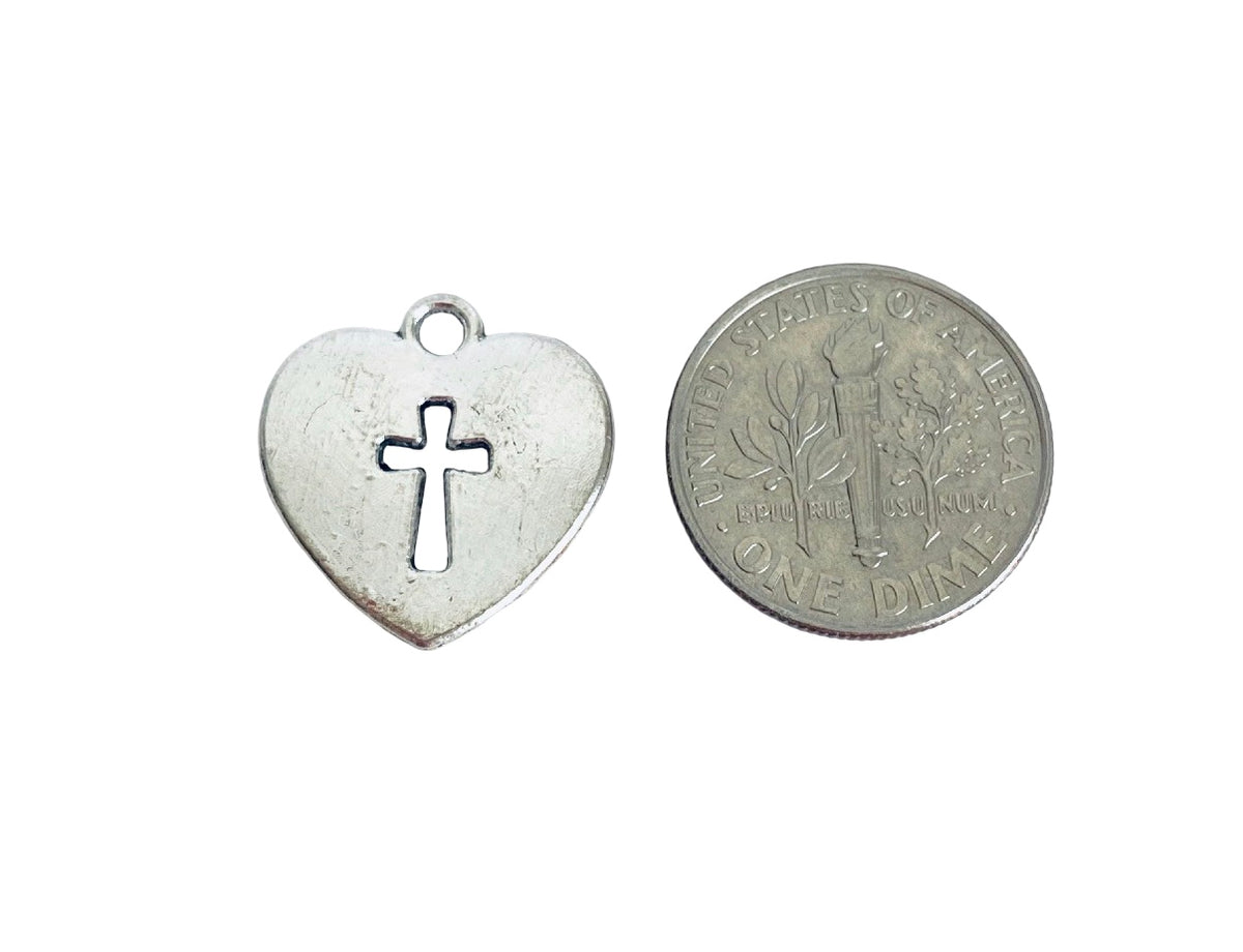 Base Metal Cross Charm