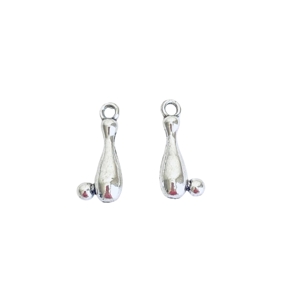 Base Metal Small Bowling Pin Charm