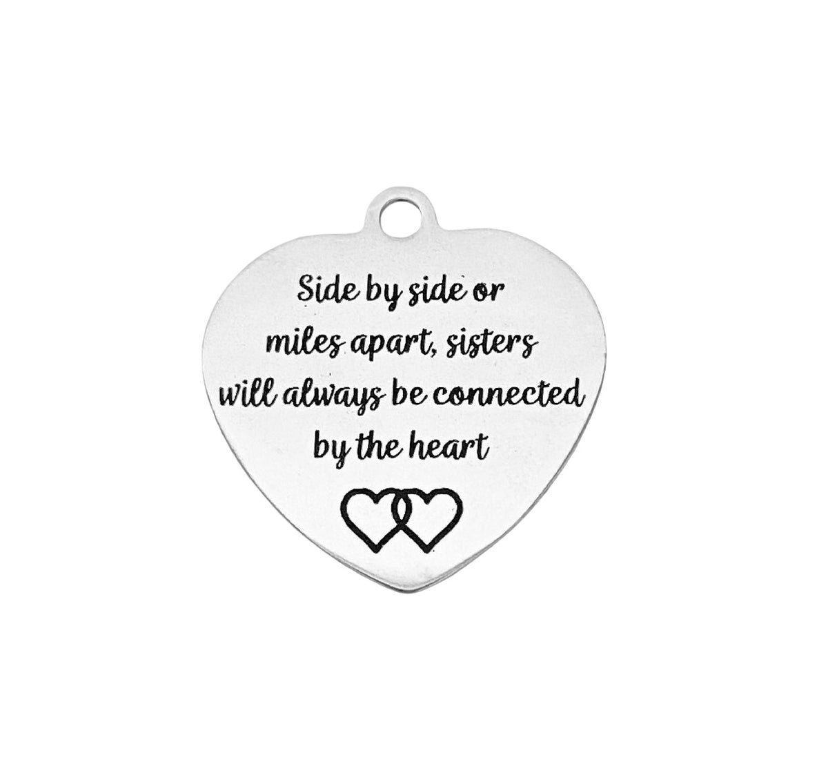 Stainless Steel Sister Charm