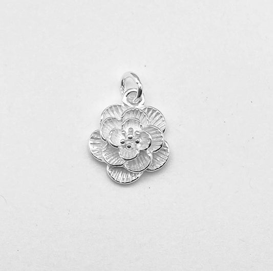 Sterling Silver Flower Charm