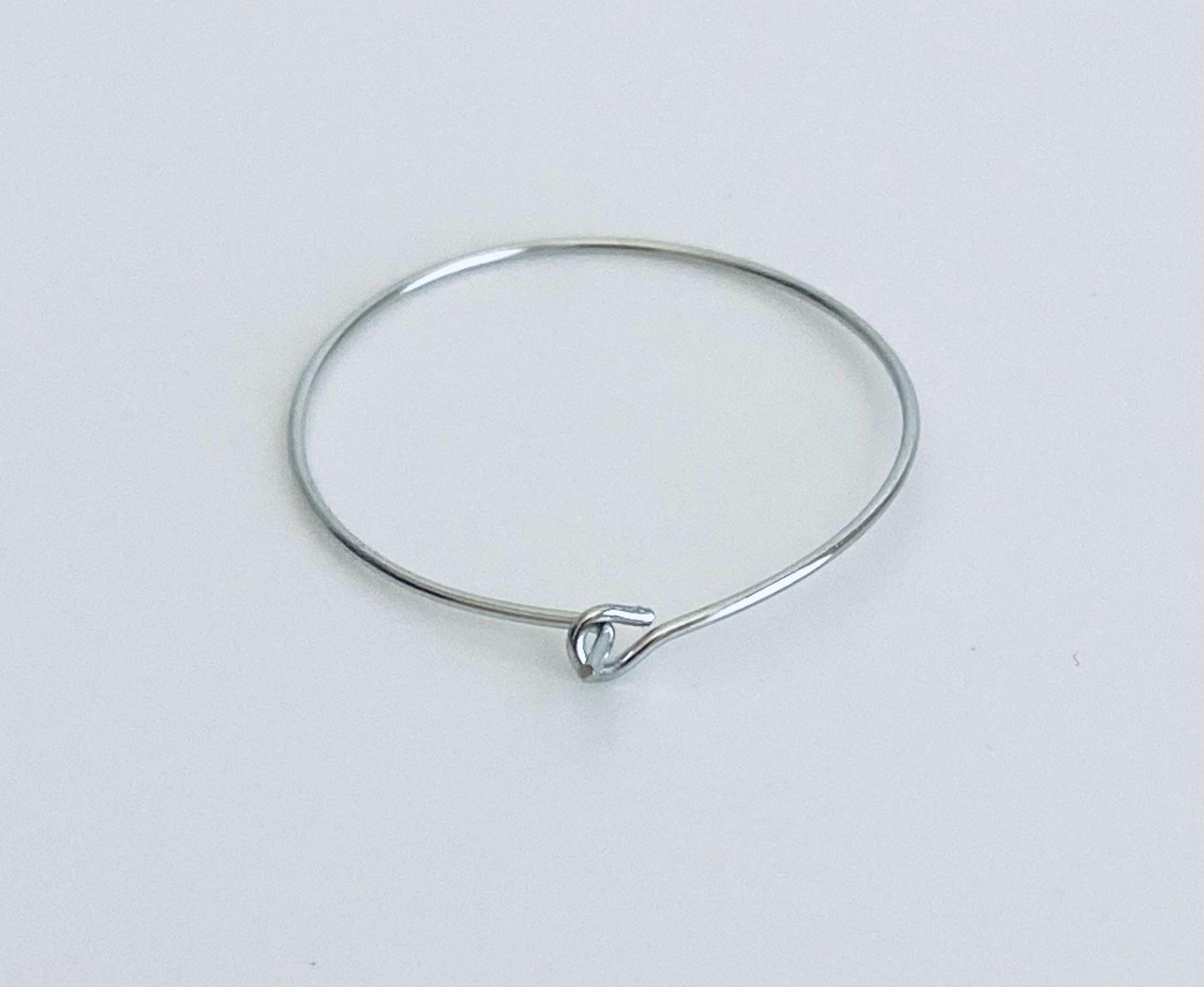 Stainless Steel Wine Charm Hoop (25mm)