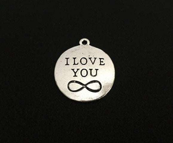 I Love You Infinity Charm