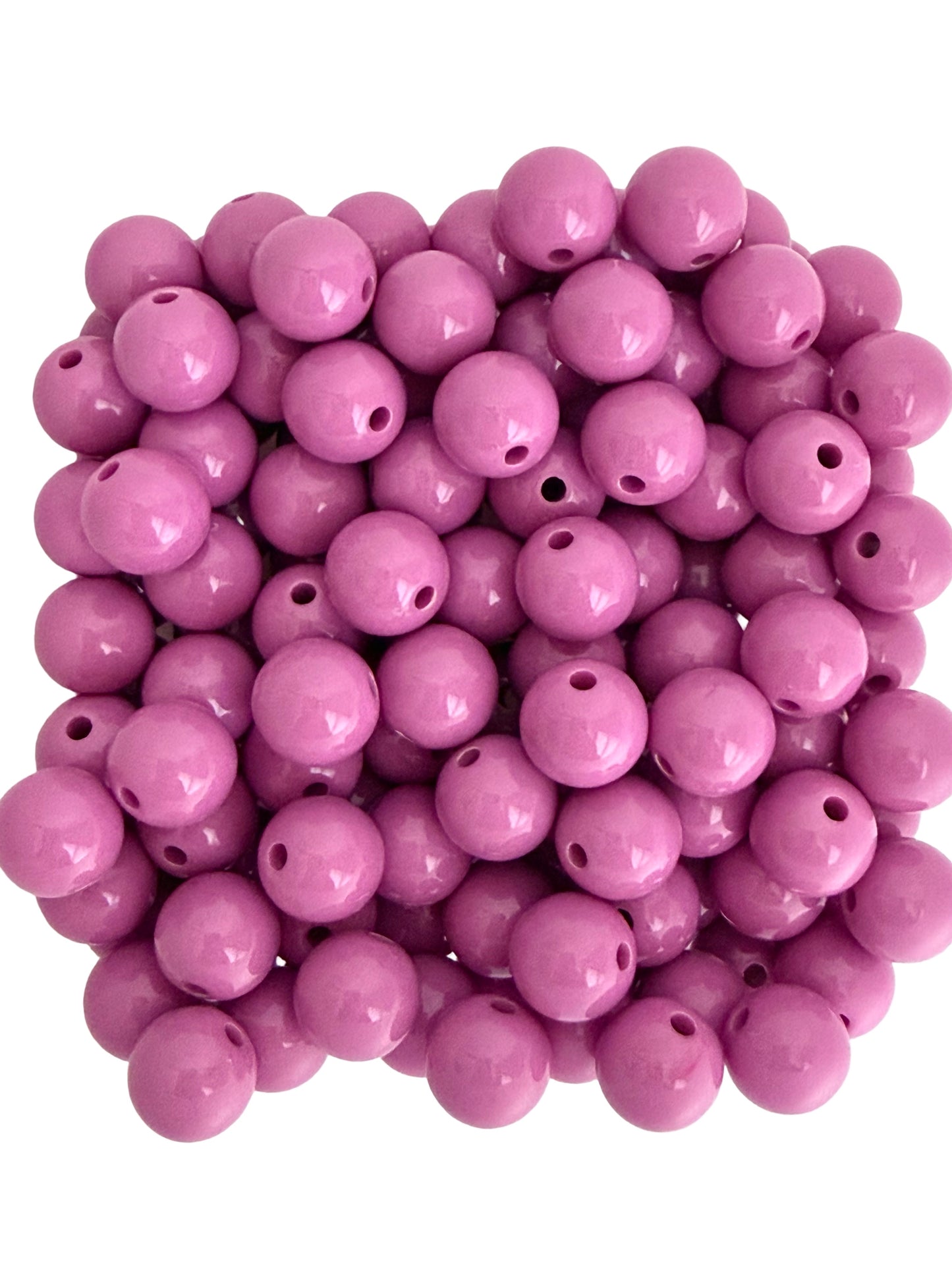 10mm Polished Acrylic Round Beads