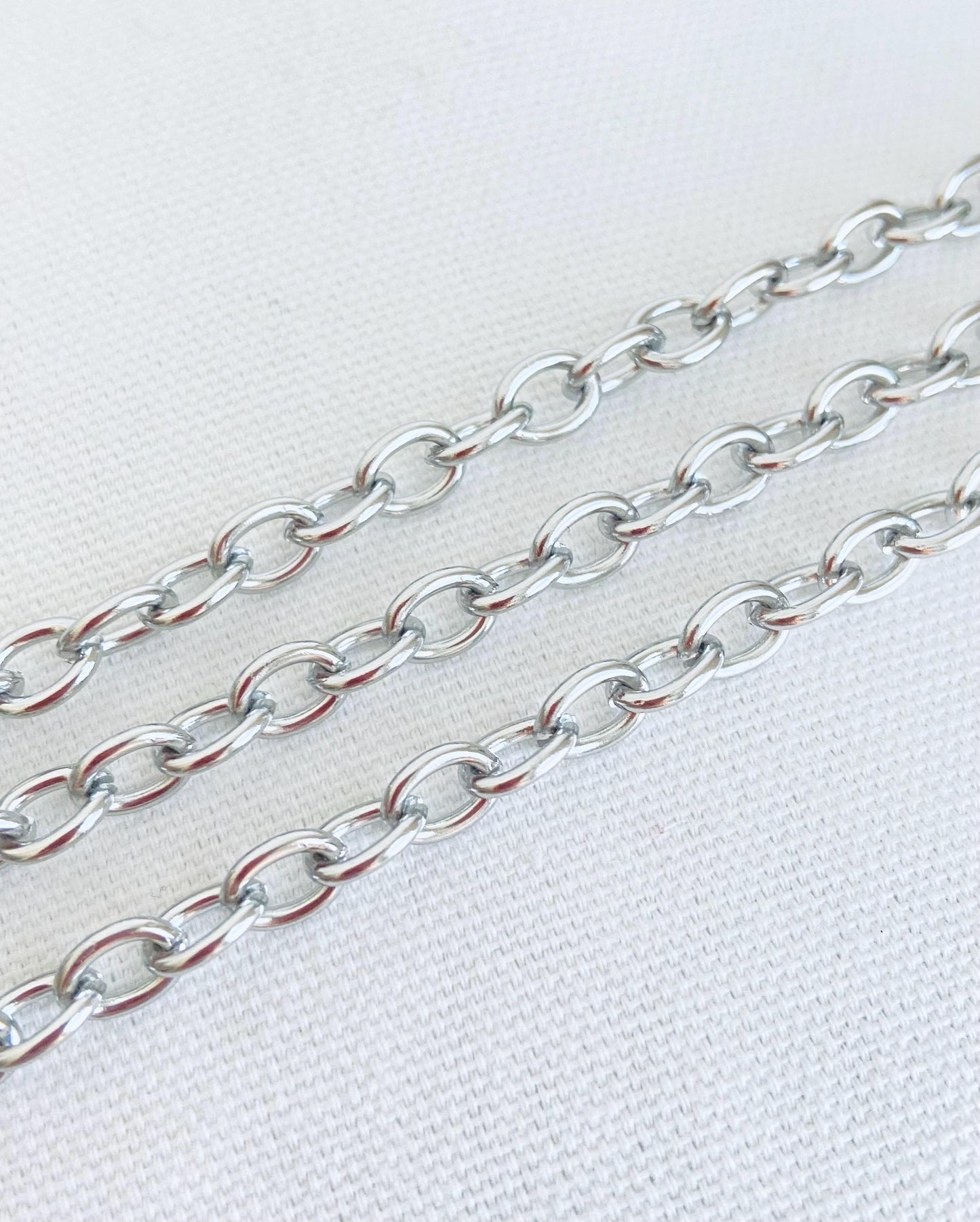 Stainless Steel Oval Chain (6x8mm)