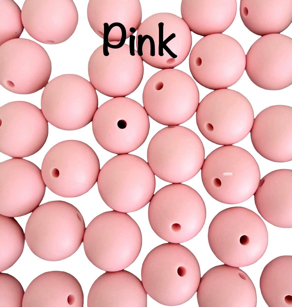15mm Round Silicone Beads (Sold Individually)