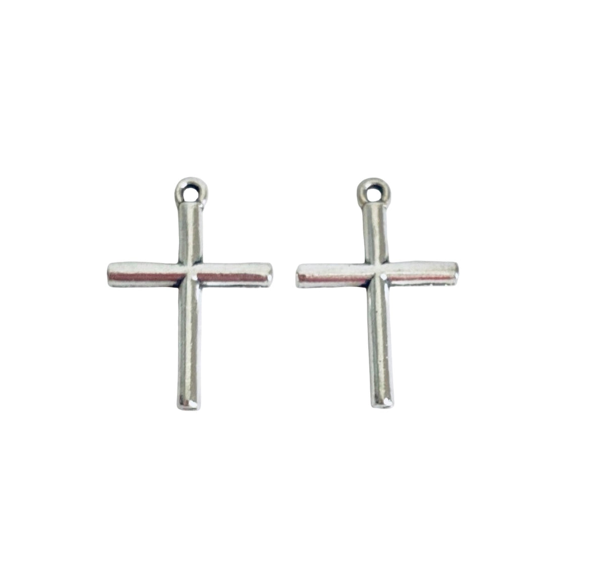 Base Metal Small Cross Charms