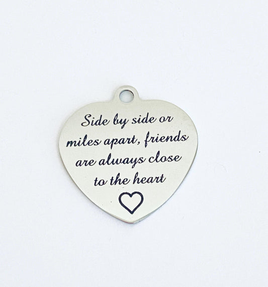 LARGE Stainless Steel Friendship Charm