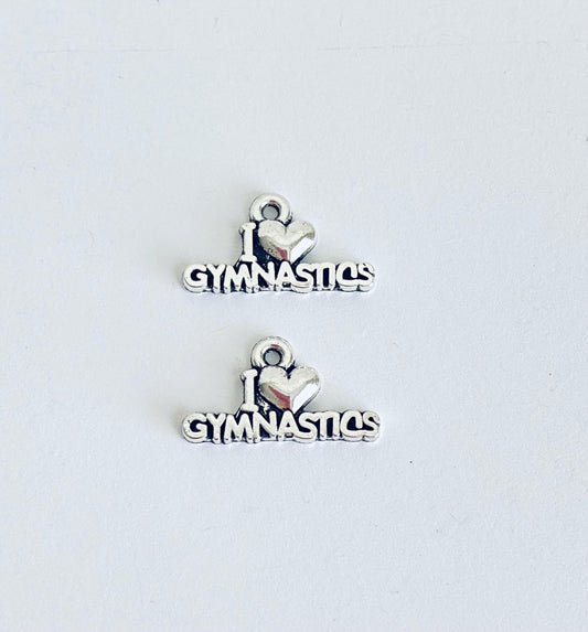 I Love Gymnastics Charm