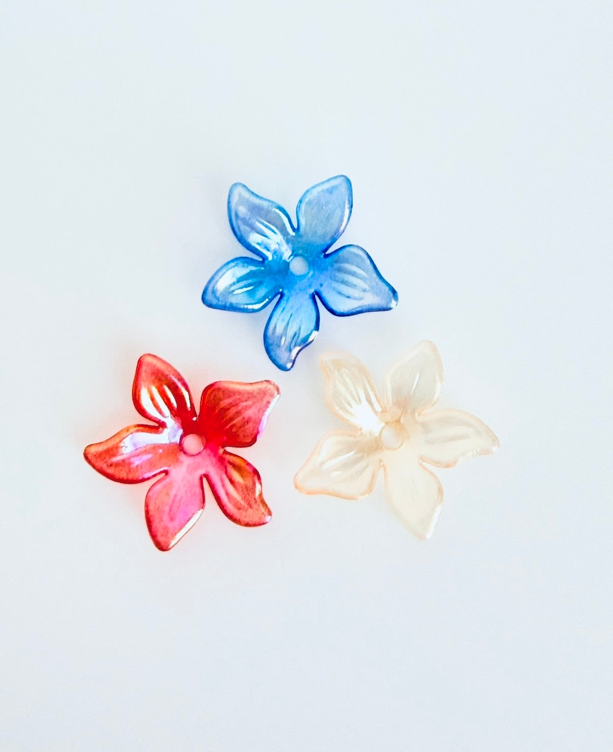 20mm Mixed Color Translucent AB Bauhinia Flower Beads