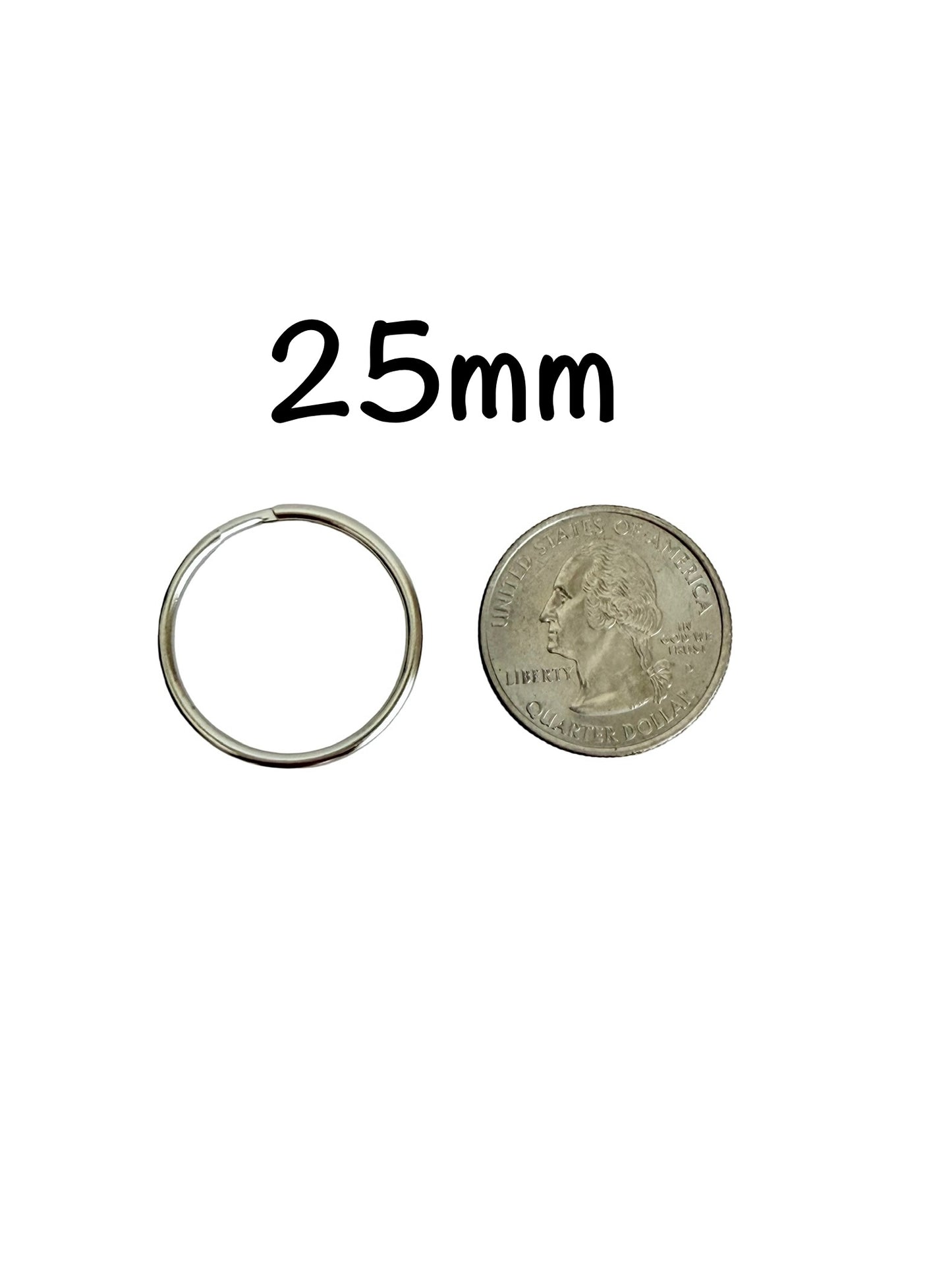 Base Metal Key Rings (25mm or 30mm)