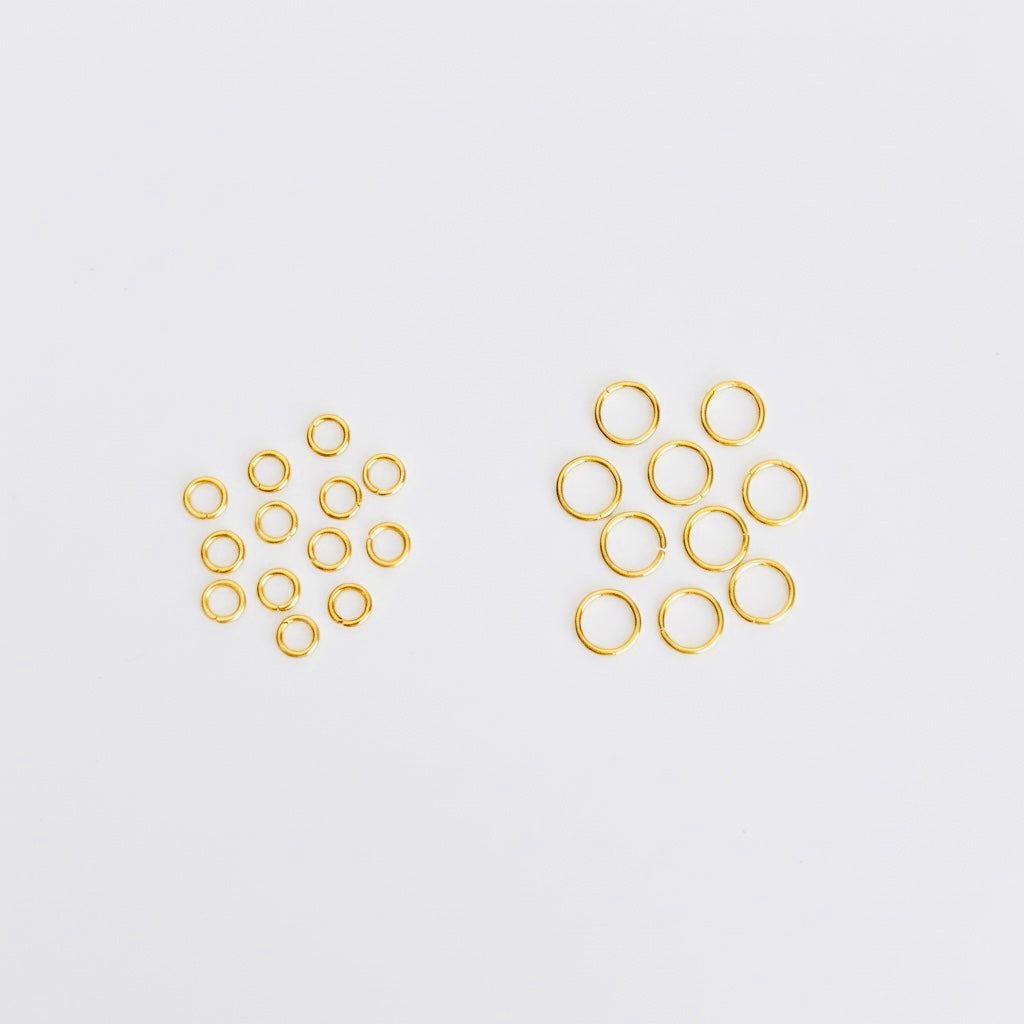 Gold over Stainless Steel Jump Rings • 4mm or 6mm