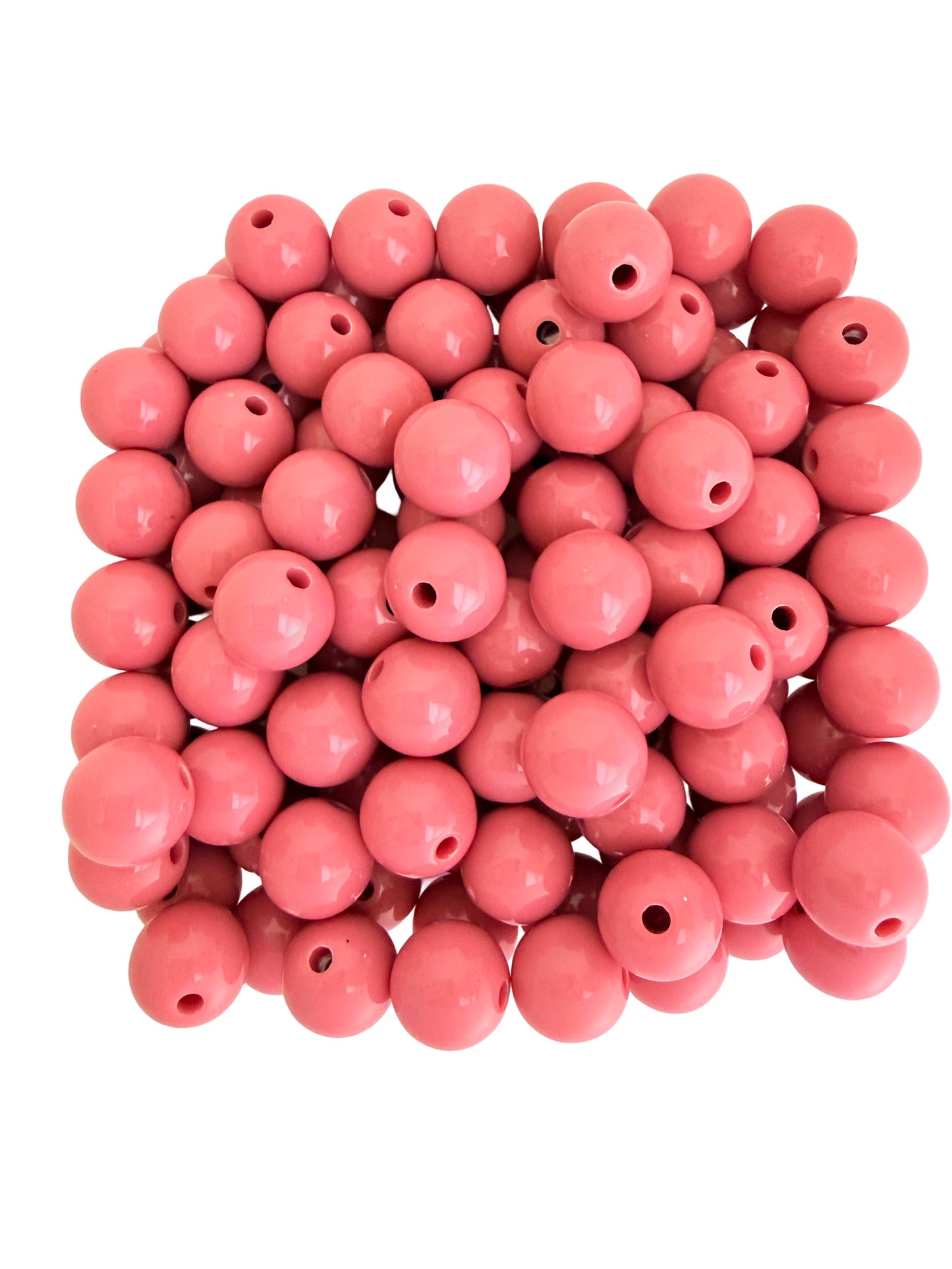 Bulk 10mm Shiny Acrylic Round Beads for Jewelry Making, Keychains & DIY Crafts