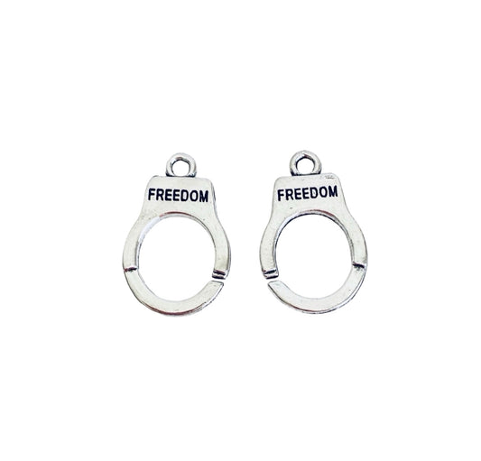 Base Metal Handcuff Charms