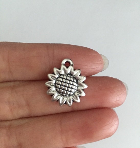 Small Sunflower Charm