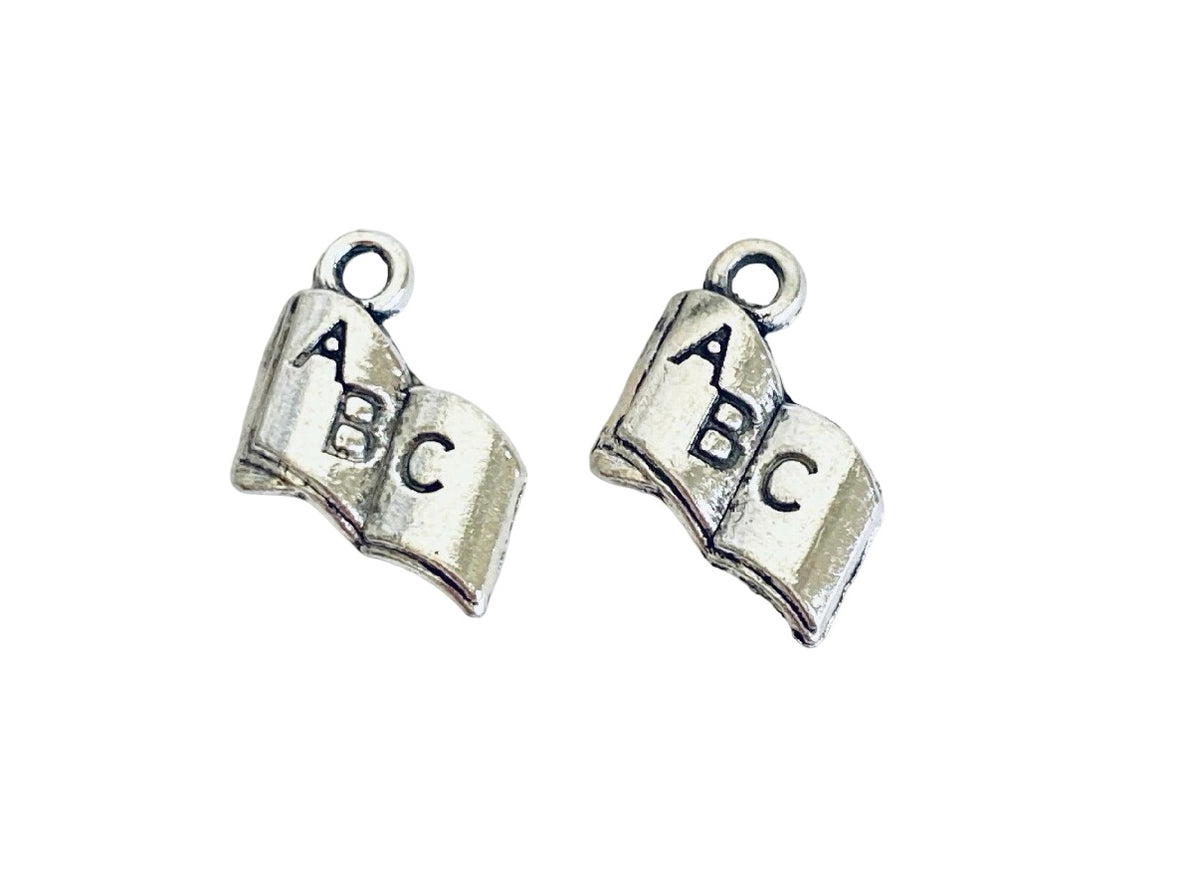 Base Metal Tiny Book Charm