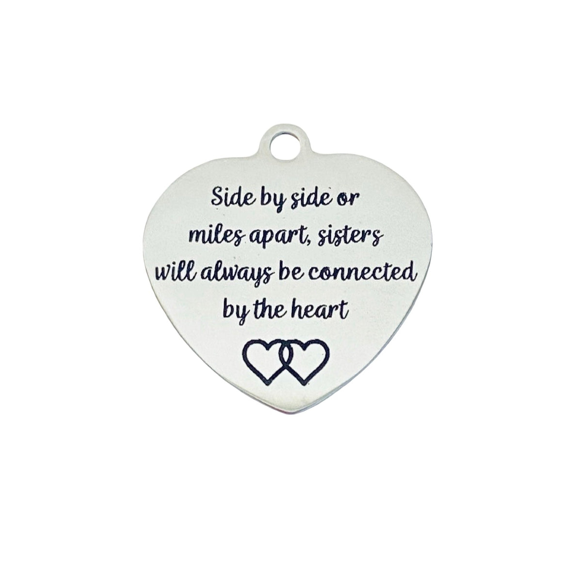 Stainless Steel Sister Charm