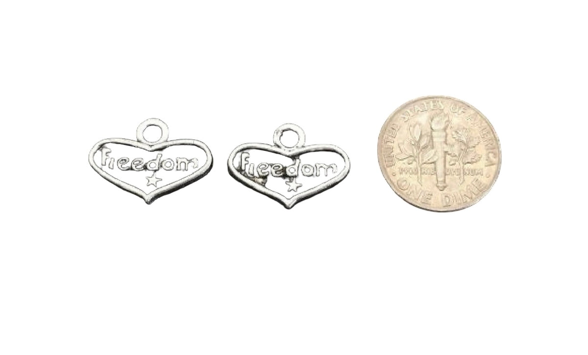 Base Metal Freedom Charm