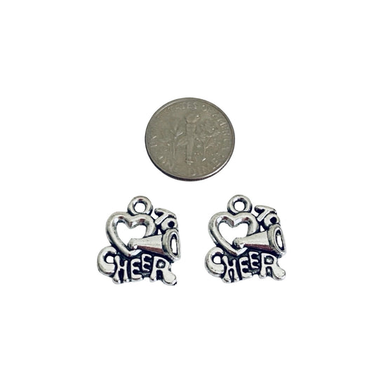 Base Metal Cheerleader Charms