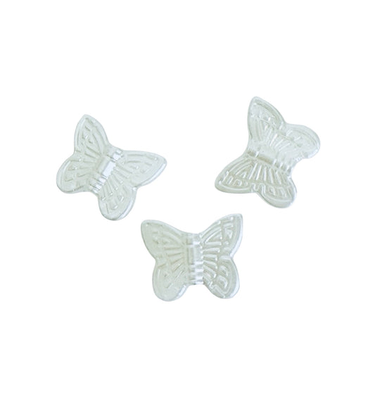 Small Faux Pearl Butterfly Beads for Jewelry Making