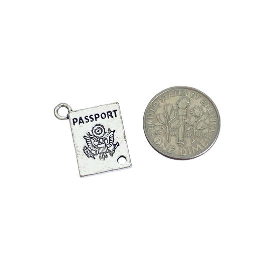 Base Metal Passport Charm