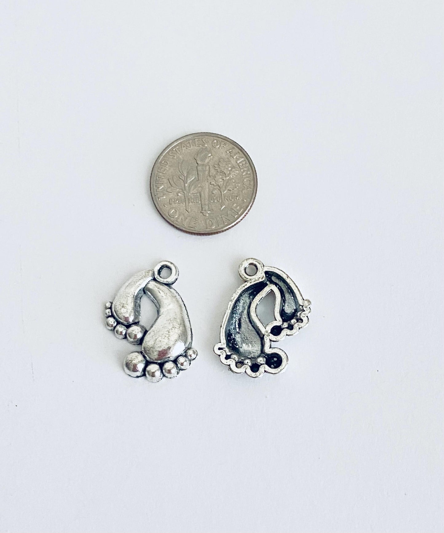 Tiny Footprint Charms