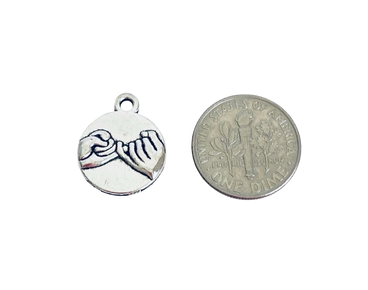 Base Metal Pinky Swear Charm