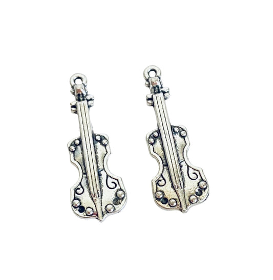 Base Metal Violin Charm