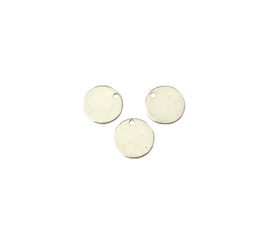 Small 925 Sterling Silver Blank Disc