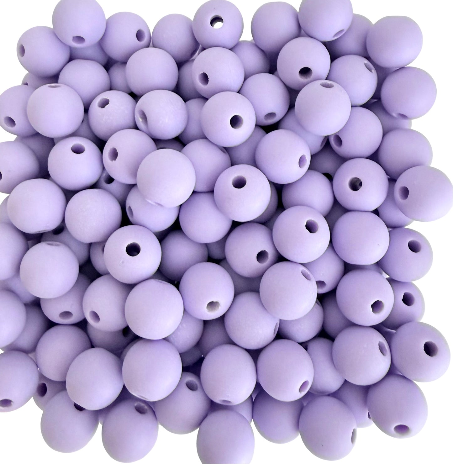 Matte Finish Light Purple Round Beads • 5mm, 7mm & 9mm Acrylic Craft Beads for Jewelry Making & DIY Crafts